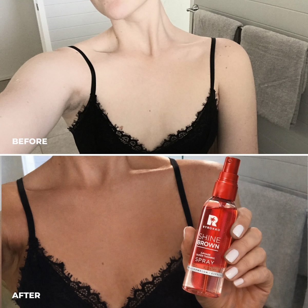 Shine Brown Two Phase Watermelon Tanning Spray